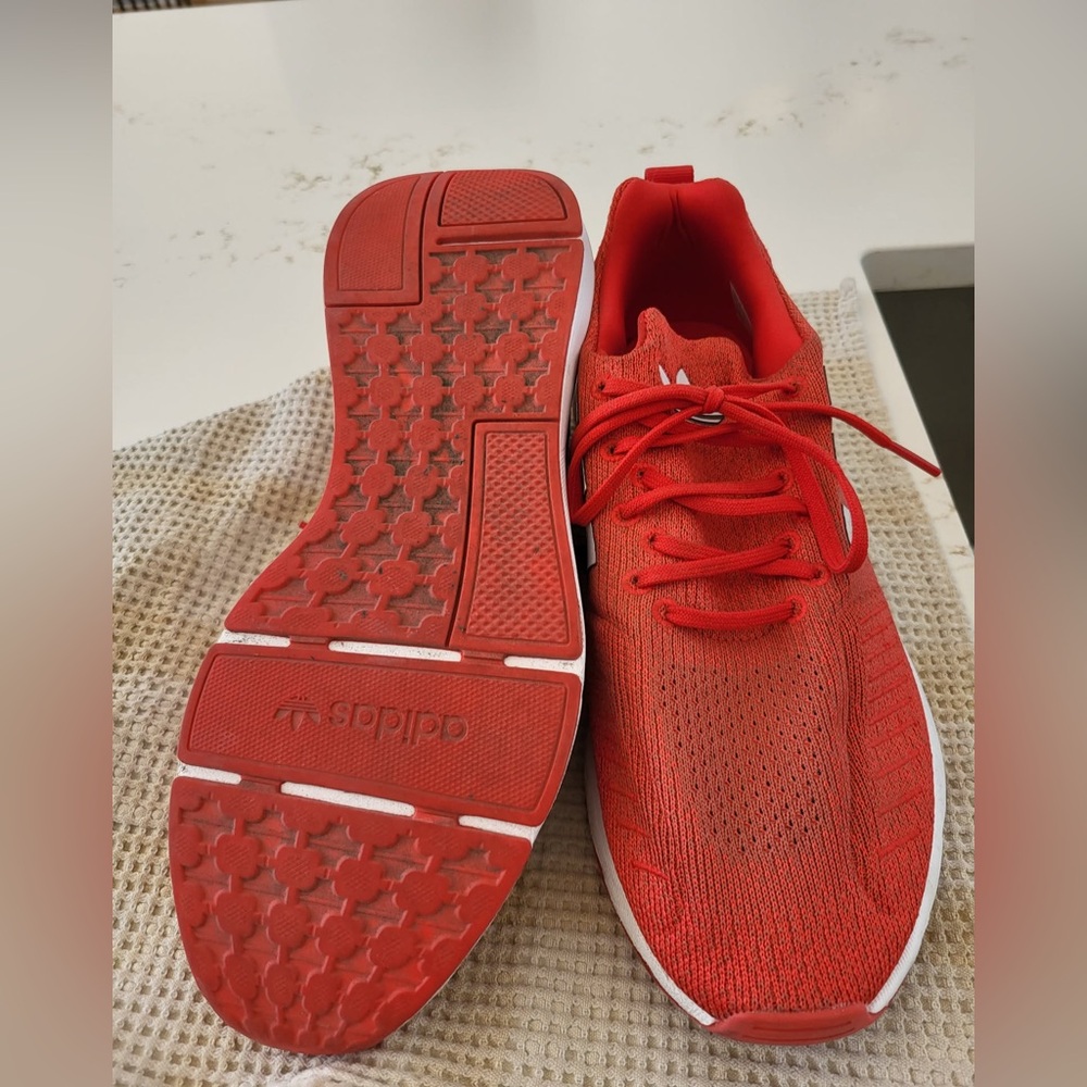 Adidas men Bright Red Sneakers